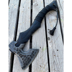 Hache hachette personnalisée en acier Damas de haute qualité, fabriquée à la main pour le camping en plein air, forgée à la main avec couvercle protégé - Product Image 2