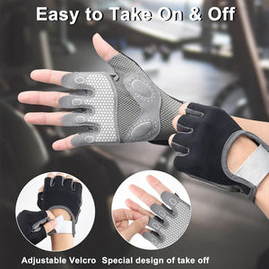 Gants d'haltérophilie respirants avec poignets réglables Poignée antidérapante pour la force et la forme physique - Product Image 3