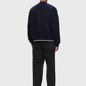 Veste en satin uni pour homme 2025, fermeture boutonnée, 100% laine, matelassée, longue, tenue de tous les jours, veste de baseball - Product Image 3