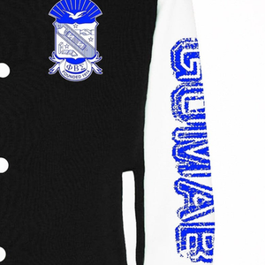 Phi Beta Sigma 1914แจ็คเก็ตตัวอักษรทีมชีวิตชาวกรีกเสื้อผ้าพี่น้องสีฟ้าสีขาวแพทช์ย้อนยุคแจ็คเก็ตวิทยาลัย - Product Image 6