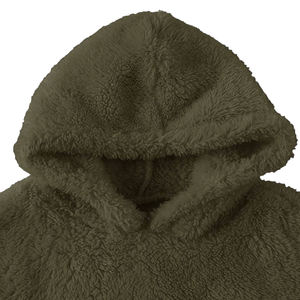 Top Quality Men's Sherpa Athletic Hoodie Heavyweight Fleece Outdoor Sweatshirt Sports Coat With Pocket - Product Image 2