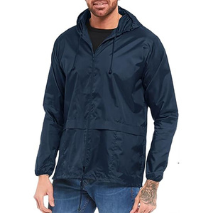 Pull-over de pluie léger et imperméable pour hommes, coupe-vent en toile, pour adultes, grande taille, fermeture à glissière, randonnée, golf, course à pied - Product Image 4