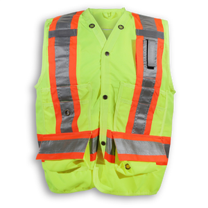 Chaleco DE SEGURIDAD reflectante ligero de poliéster 100%, ropa de trabajo transpirable de alta visibilidad - Product Image 6