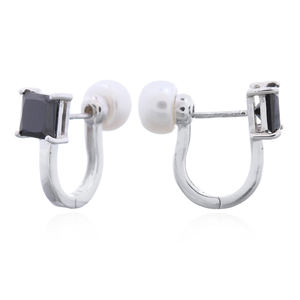 Deslumbrantes Pendientes de Aro Plateados con Doble Detalle para Minoristas - Product Image 2