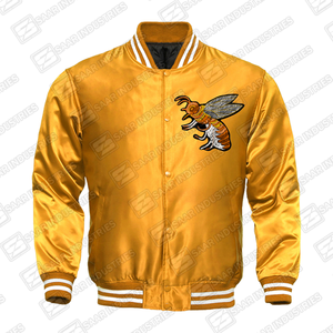 Custom Wool Hip Hop Varsity <b>Baseball</b> Embroidered <b>Jacket</b> Reversible Eco-Friendly Winter Unisex Covered Button Front Logo - Product Image 2