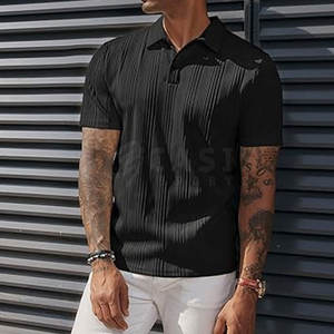 Polos de punto de calidad superior para hombre, polos ajustados para hombre, polos transpirables de punto al por mayor - Product Image 4