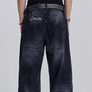 Custom <b>Mens</b> Loose Denim Baggy <b>Jeans</b> Distressed Ripped <b>Jeans</b> Pant Customized High Washed Cargo <b>Jeans</b> <b>for</b> <b>Men</b> - Product Image 5