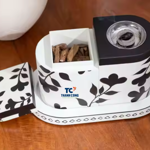 Qualité Prerium Arabe Unique Brûleur D'encens Laque En Bois Naturel Mubkhar Pour Le Ramadan Fabriqué À Partir Du Vietnam - Product Image 2
