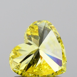 Diamante Cultivado en Laboratorio de 1.00 Quilates, Claridad VS1, Certificado IGI, Color Amarillo Intenso, Forma de Corazón, Ideal para Anillos de Compromiso y Joyería - Product Image 5