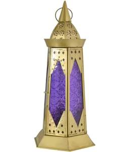 Lanterne à bougie suspendue en métal et verre de conception fantaisie finition argentée pour la maison et la décoration de Noël disponible à des prix chauds - Product Image 3