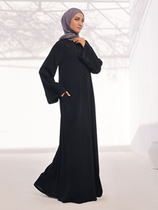 Nouvel arrivage Abaya de style arabe de Dubaï pour femmes robes musulmanes à manches longues Abaya confortable de haute qualité pour femmes vente en gros - Product Image 3