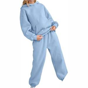 ชุดวอร์มเข้ารูปสีพื้นมีฮู้ดสำหรับผู้หญิง, ชุดวอร์มเข้ารูปสีพื้นสำหรับใส่ออกกำลังสำหรับฝึกซ้อมการปรับแต่งสีและขนาดได้ตามต้องการ - Product Image 4