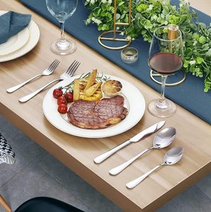 Luxury Stainless Steel Cutlery <b>Set</b> Perfect for Formal and Everyday Dining High Quality Stainless Steel <b>Flatware</b> <b>Set</b> - Product Image 1