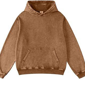 Sudadera con capucha Vintage lavado ácido para hombre, sudadera holgada básica con capucha, ropa de calle lavada a la moda Vintage, sudaderas con capucha - Product Image 1