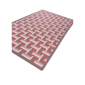 Checkers Pink Purple Flat Weave Wool <b>Rugs</b> ADWL-13225 Geometric <b>Boho</b> Style for Teenagers Plush Rectangle Hallway Living for Home - Product Image 2