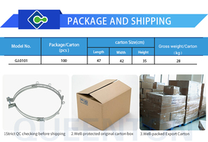 Le meilleur cerceau de câble à fibre optique de galvanisation à chaud réglable de haute qualité pince de poteau de tension en acier pince de poteau réglable - Product Image 6