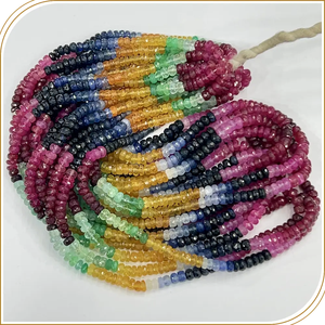 Cuentas de forma personalizada púrpura de bajo costo de grado AAA de zafiro múltiple Natural de alta calidad para artesanía de joyería DIY - Product Image 3