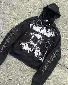 King Star High Street Manteau à capuche pour homme Veste à glissière Pull multi-poches pour homme - Product Image 3