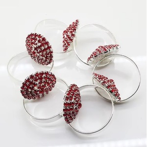 Shiny <b>Silver</b> <b>Napkin</b> Ring Holder for Elegant Table Decor Weddings Parties Hotel Dining Polished Metallic Finish From India - Product Image 4