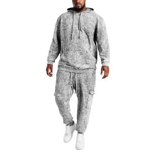Custom Logo Print Lightweight Plus Size Casual Tracksuit <b>Sweatpants</b> Set High Quality Men's Jogger Hoodie <b>Wholesale</b> - Product Image 1