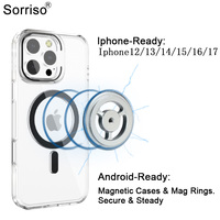 Support magnétique pour téléphone SORRISO en aluminium robuste, fixation 1/4 pouce, processus CNC pour iPhone 12-17, accessoires pour tête de trépied