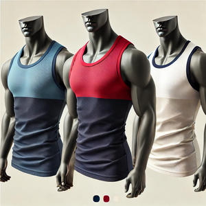 Camiseta de Gimnasio para Hombre, Directo de Fábrica, Transpirable, de Algodón, Color Sólido, Tejido de Punto, Alta Calidad, Estilo Casual, Secado Rápido - Product Image 2