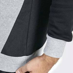 Contraste de color OEM Diseño de logotipo personalizado Bordado Impreso Ropa de hombre Sudaderas con capucha Sudaderas Básicas 100% Algodón Sudadera con capucha transpirable - Product Image 5