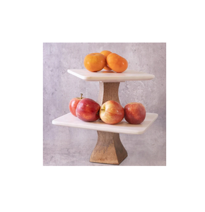 Wholesale Bulk Marble Wooden Cake <b>Stand</b> for Wedding <b>Display</b> Long Living and Attractive Structured Cupcake Cheap Price - Product Image 1