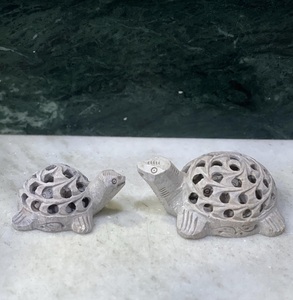 Estatua de Tortuga de Piedra Pulida Hecha a Mano, Decoración para el Hogar, Figura Moderna Tallada en Mármol, Escultura de la Suerte Feng Shui - Product Image 1