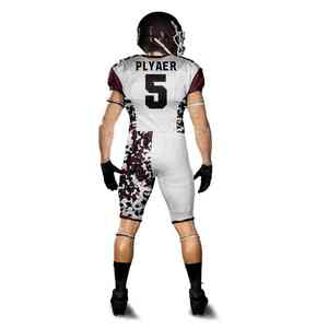 Vente en gros personnalisée de haute qualité dernière conception hommes sublimation enfants OEM spandex personnalisé logo maillot de football américain - Product Image 5