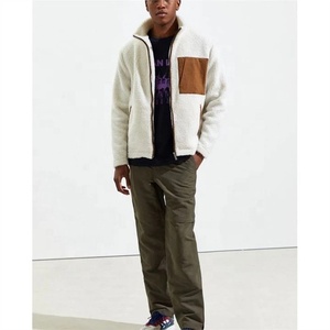 2024/2025 Men's Casual <b>Quilted</b> Canvas Jacket Sherpa Fleece Full Zip Warm <b>Thick</b> Winter Coat High Street Design Stand Top Selling - Product Image 2