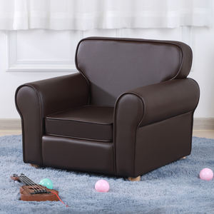Linen Fabric Armchair for Big Kids Toddler <b>Sofa</b> Chair with Adjustable <b>Wooden</b> <b>Legs</b> for Children 0-6 Years Old - Product Image 3