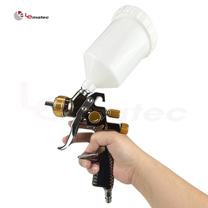 Pistolet à air comprimé Lematec Hvlp, buse de 1,3 mm, gobelet de 600 cc, alimentation par gravité, pour la peinture, le travail du bois et la menuiserie - Product Image 1