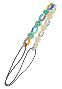 Pieza de pelo elegante: aplicación detallada de cuentas florales y cristales. Elegante adorno indio hecho a mano para mujeres/niñas. - Product Image 4