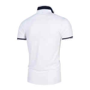 Venta al por mayor de lujo de seda de hielo para hombre 100% algodón de punto de manga corta sólido para Polo logotipo personalizado de secado rápido transpirable otoño - Product Image 3