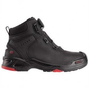 Botas de Seguridad de Cuero Braxton S3 SRC HRO EN20345 BAAK Negras/Rojas Talla 42 para Entornos Laborales - Product Image 2