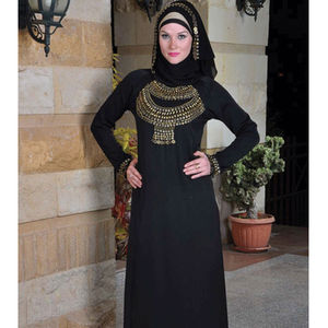 Look égyptien Femmes musulmanes Abaya avec foulard Top vente au Moyen-Orient - Product Image 1