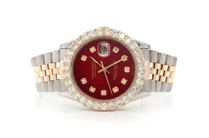 Iced Out Moissanite Watch Reloj de lujo de acero inoxidable de dos tonos Bisel Movimiento automático Reloj de pulsera para hombres a un precio asequible - Product Image 5