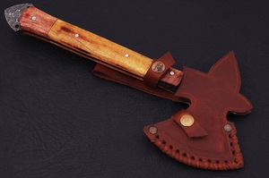 Wholesale Customized High Quality OEM ODM Service Damascus Steel <b>Axe</b> with Stainless Steel Head and Wood Handle <b>Camping</b> Cutting - Product Image 4