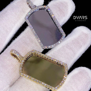 Pendentif personnalisé en moissanite avec collier photo sur mesure en argent sterling 925, style hip-hop de luxe pour les occasions festives - Product Image 4