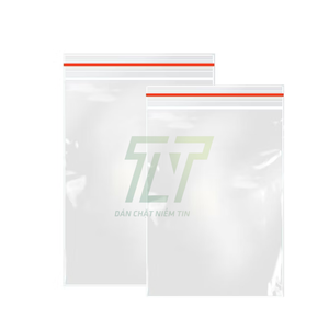 Sac en plastique PE transparent à fermeture éclair avec logo personnalisé pour le stockage durable des vêtements de la maison - Product Image 1