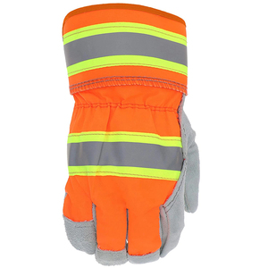 Guantes de Seguridad de Piel Vacuna de Alta Visibilidad, Transpirables y Resistentes al Fuego, Color y Talla Personalizables, Servicio OEM - Product Image 4
