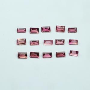 Turmalina Natural, Corte Baguette 3x5, Gema Suelta Multicolor para Joyería - Product Image 2