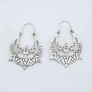 Pendientes finos de Plata de Ley 925 más vendidos, joyería de aro de diseñador de moda para mujeres y niñas, bodas étnicas de moda - Product Image 1