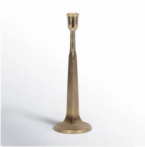 Moderno y Sofisticado Candelabro de Metal Dorado de Dos Niveles, Hecho a Mano, Ecológico, con Acabado Brillante, Elemento Decorativo Elegante para el Hogar - Product Image 5