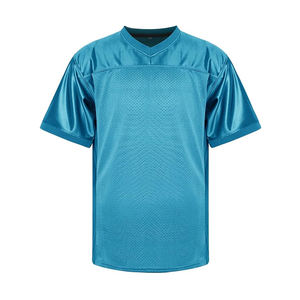 เสื้อฟุตบอลใส่ได้ทั้งชายและหญิงยอดนิยม2025เสื้อออกกำลังกายฟุตบอลคอวีคุณภาพสูงสีพื้นสำหรับผู้ชายและผู้ใหญ่ปรับแต่งได้ - Product Image 5