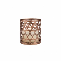 Porte-bougie votif en cuivre antique élégant, design marocain découpé, décoration d'intérieur décorative, porte-bougie votif à prix avantageux