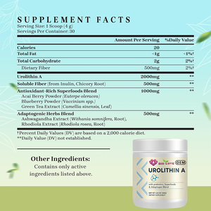 Premium Ürolitin A Tozu Laboratuvar Testli Ürolitin A Tozu Metabolik Sağlık Hücre Yenilenmesi Diyet İçeriği - Product Image 2