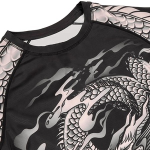 Personnalisation Brésil Bjj Rash Guard Sublimation Imprimé Top Qualité À Manches Courtes MMA Rash Guard Personnalisé Compression Rash Guard - Product Image 5