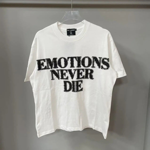 MIXED EMOTION แบรนด์แฟชั่นอเมริกัน เสื้อยืดแขนสั้นลายเพชร เสื้อผ้าคุณภาพสูงขายส่ง - Product Image 5